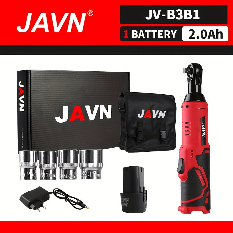 12V Cordless Electric Wrench 3/8 Inch Ratchet 45NM Right Angle Car Repair Tool