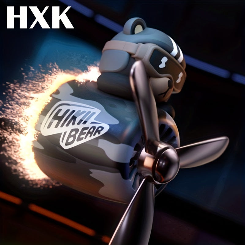 Men Car Air Freshener Camouflage Bear Pilot Vent Clip Perfume Diffuser