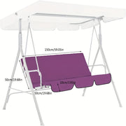 Outdoor Waterproof Swing Bench Cover Red Fabric Patio Dustproof Rainproof