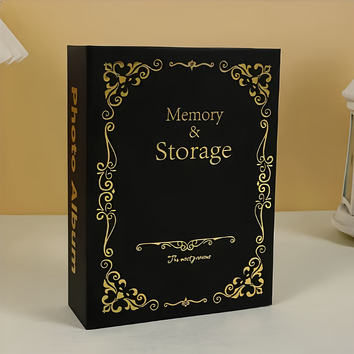 Large Capacity Photo Album with Ancient Design Holds 100 Photos Includes Art Box