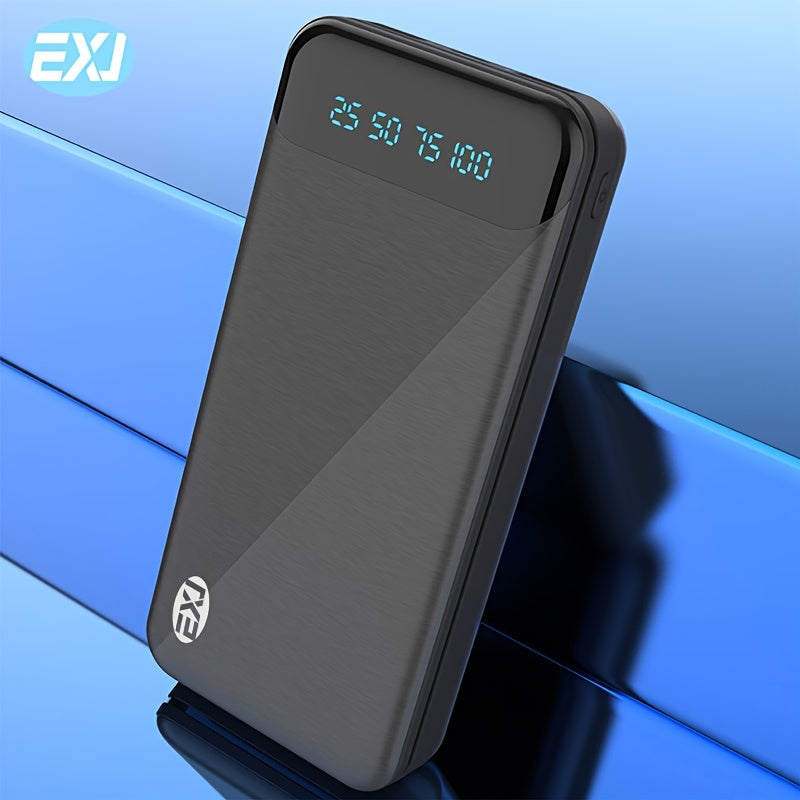LED displeyli 20000mAh quvvat banki USB Type-C Micro kirish portativ zaryadlovchi iOS Android uchun