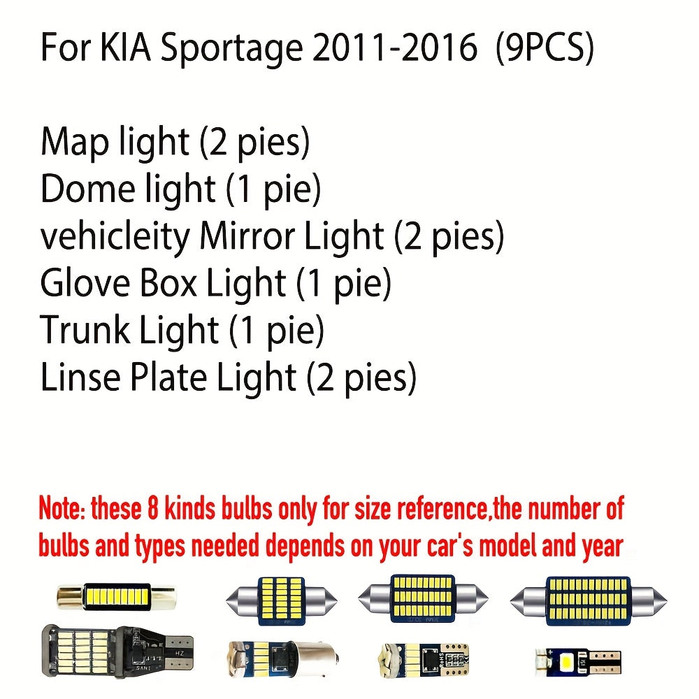 Car Interior LED Light Kit for SUV Cabin Decor Canbus Compatibility