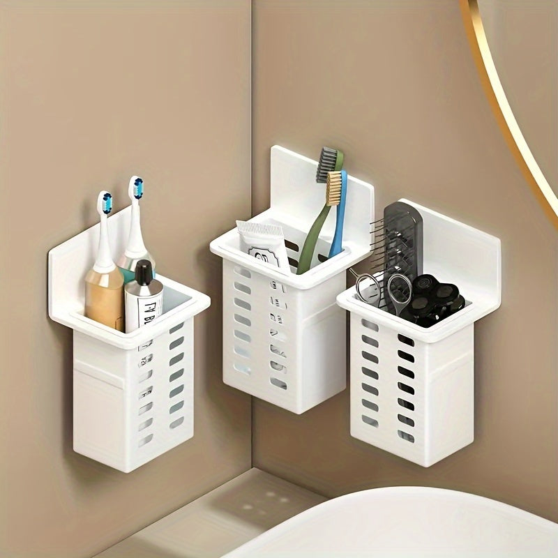 Wall-Mounted Bathroom Storage Rack with Drain for Toilet and Kitchen Organization 1 or 2 Pieces