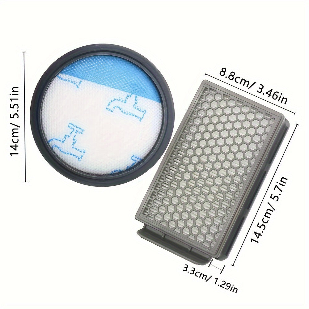 Qo'l vakuum tozalagichlari uchun mo'ljallangan, RO3715, RO3759, RO3798, RO3799 va RO3718 modellari bilan mos keladigan, mustahkam plastik yuqori samarali havo filtri to'plami.