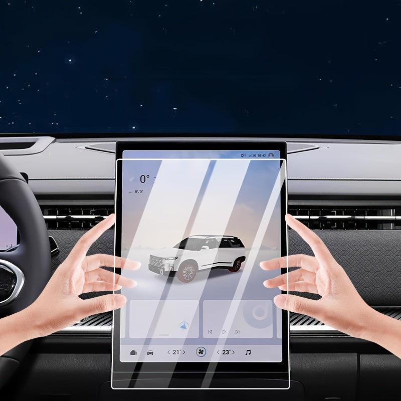 2 Pack Tempered Glass Screen Protectors for Car Navigation and Dashboard 13.2 Inch