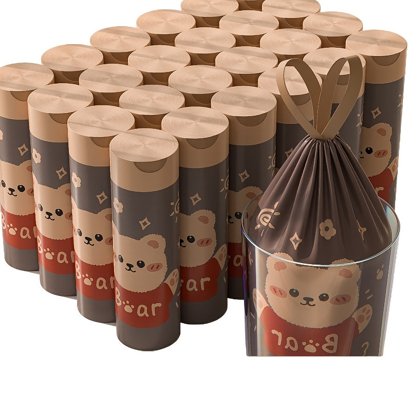 Одноразовые мусорные пакеты с милыми принтами медведей и котов - идеально подходят для уборки на кухне, в спальне, в гостиной и в общежитии. В комплект входит 45 штук.