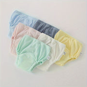 Set of 3 Toddler Potty Training Pants Breathable Cotton Gauze Washable Diaper Pants