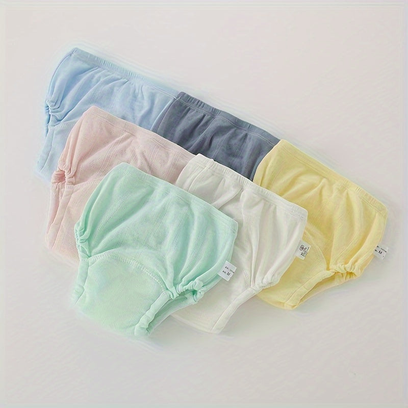 Set of 3 Toddler Potty Training Pants Breathable Cotton Gauze Washable Diaper Pants