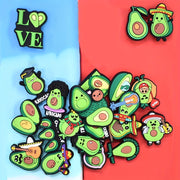 Unisex Nylon Soft Plastic Avocado Shoe Charms for Sandals and Garden Shoes