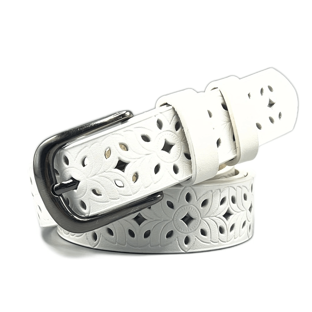 Ayollar uchun Boho gul naqshli kamar, bo'sh joyli tokchali va to'liq rangli belbog' bilan, jinslar yoki girdil uchun