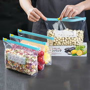 Vacuum Food Storage Bag with Zipper Seal for Refrigerator and Freezer