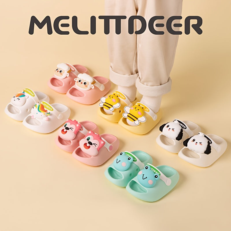 Unisex Kids Clogs with Unicorn Pattern Non-Slip Soft EVA Sole for Outdoor Activities
