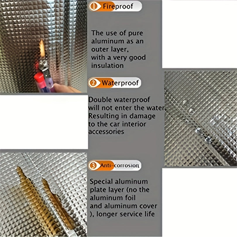 Foam Rubber Soundproofing Insulation Mat for Car Hood Fenders 10mm Thick