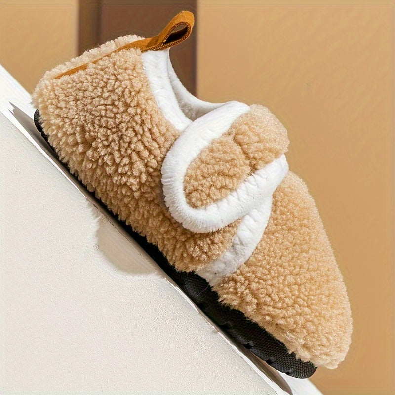 Kids' Winter Cotton Slippers for Boys and Girls Non-Slip Indoor Shoes Warm Cozy Toddler Baby