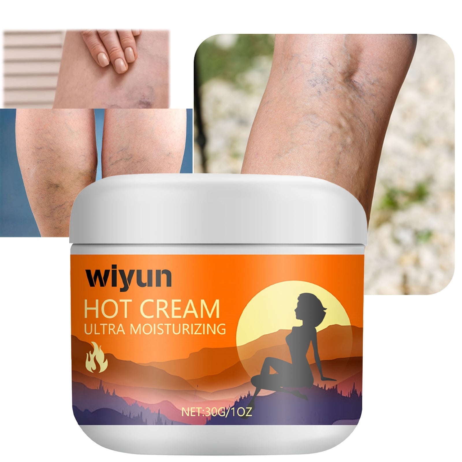 Leg Heating Cream for Legs and Arms with Ginger and Mint 30g Moisturizing Body Massage Cream