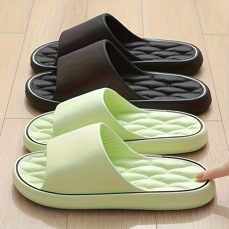 Women's EVA Slip-On Slippers Non-Slip Cushioned Indoor Outdoor Beige Black White