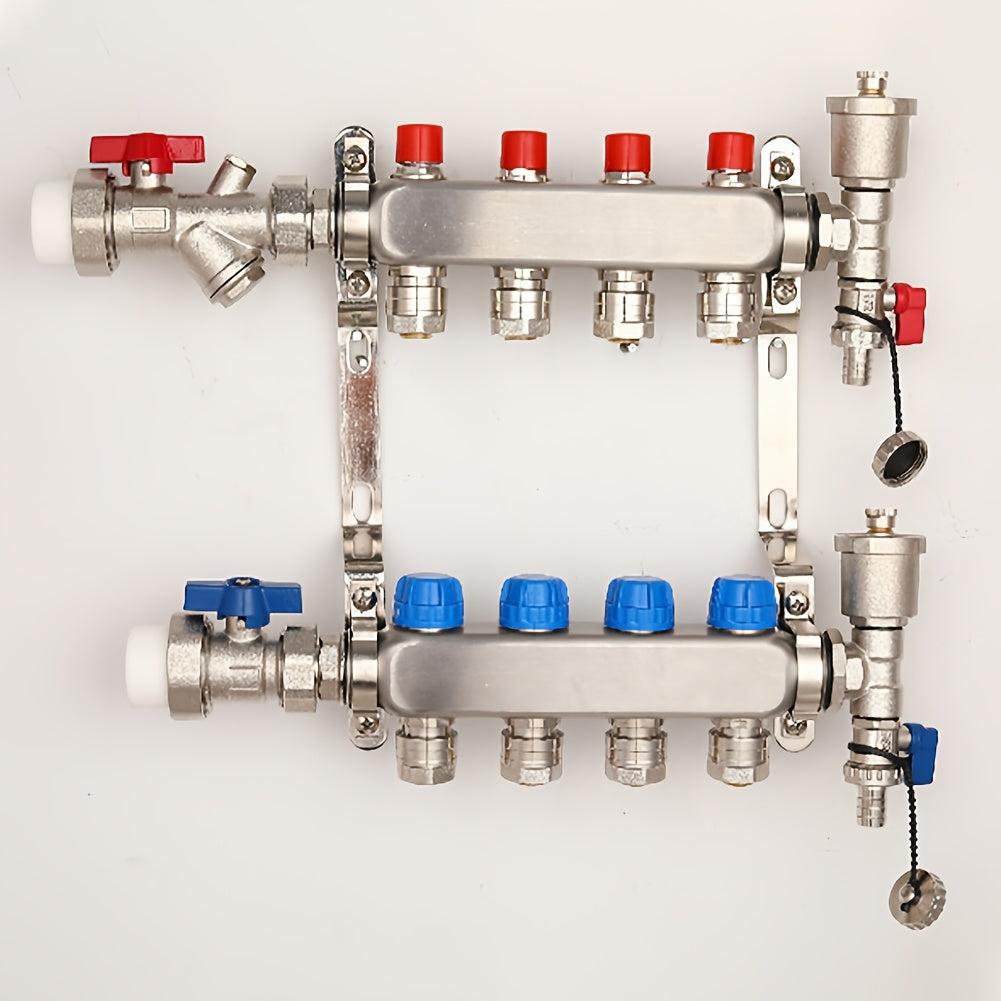 Auto Bleed Valve Set for Radiant Floor Heating System with Locking Tails