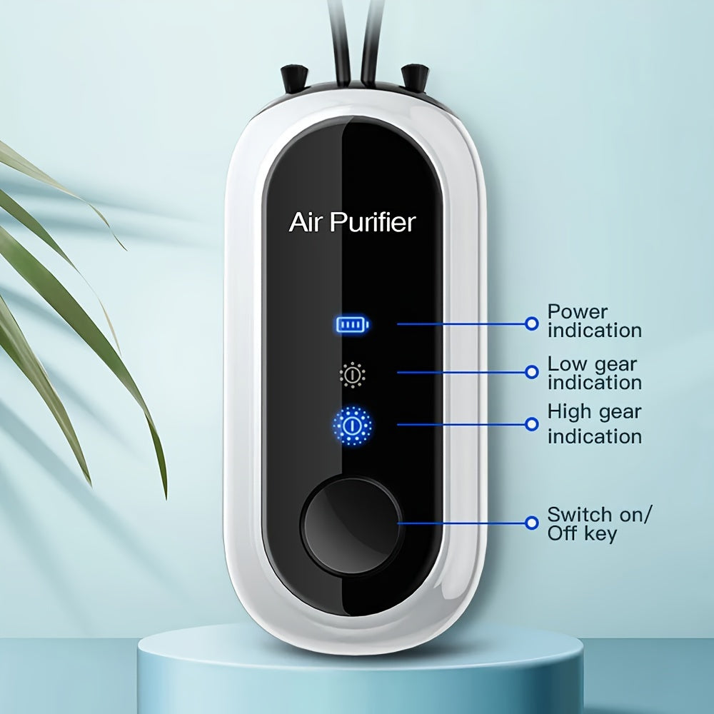Mini Portable Air Purifier Necklace Negative Ions Dust PM2.5 Formaldehyde