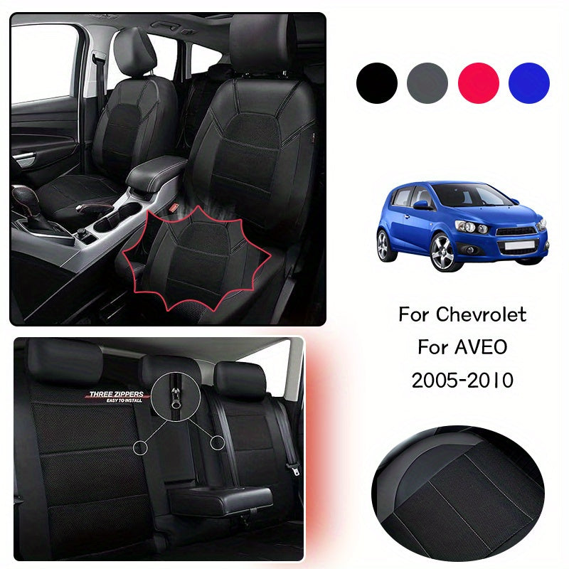 Avto o'rindiq qoplamalari to'liq to'plam sun'iy charm ort va old o'rindiqlar uchun chidamli kiyilishga qarshi