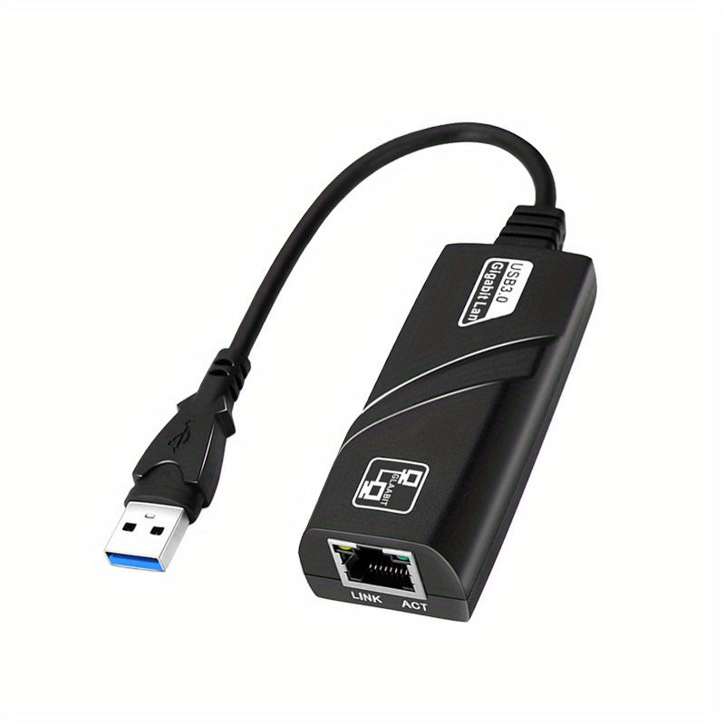 USB 3.0 to Gigabit Ethernet Adapter Compatible with Windows Mac Linux Chrome OS