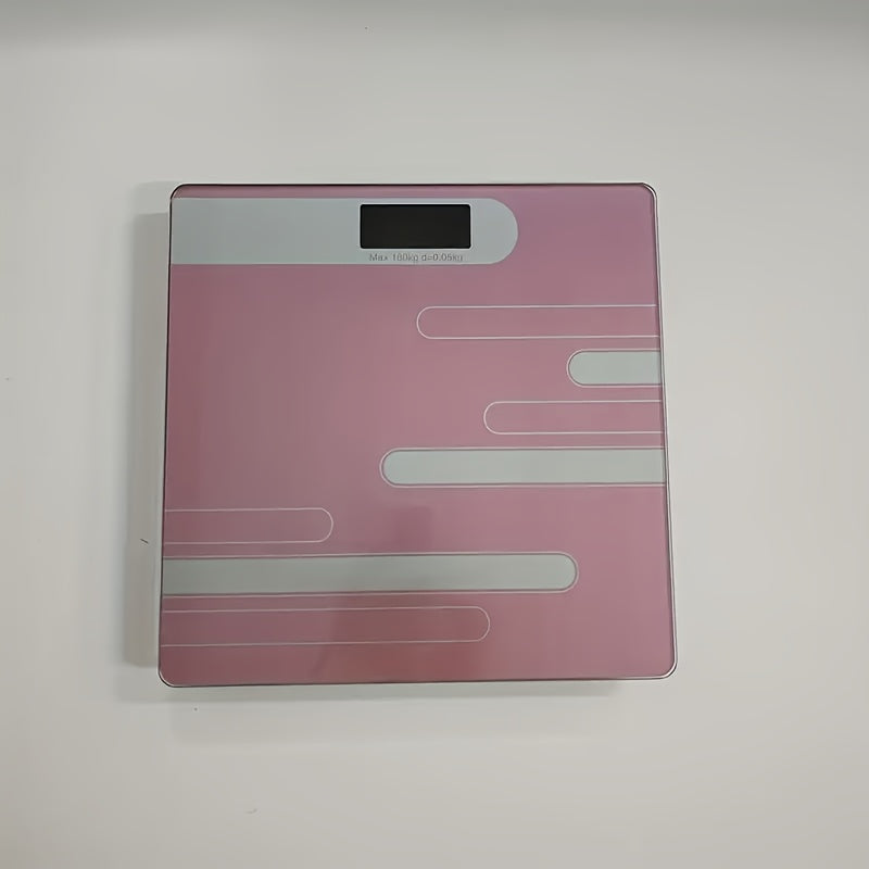 1 dona Sleek Black Digital Body Weight Scale LCD displey bilan sog'liqni nazorat qilish va zamonaviy vazn o'lchash uchun.