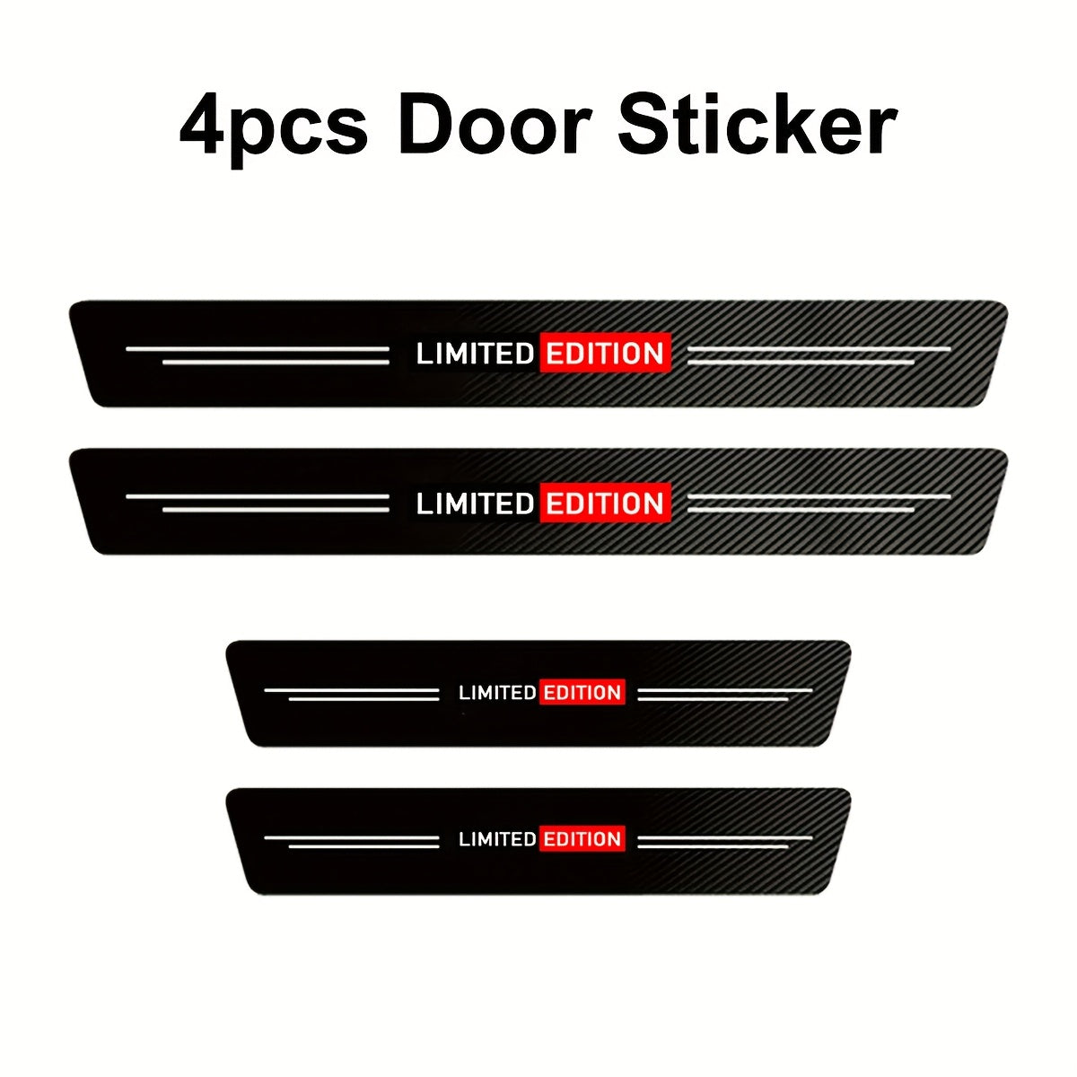 Car Door Edge Guards Carbon Fiber Door Sill Protectors for Vehicles