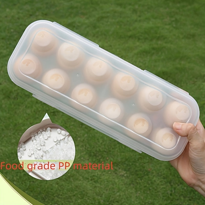 Egg Storage Box Transparent Shockproof Stackable Plastic Organizer for Refrigerator