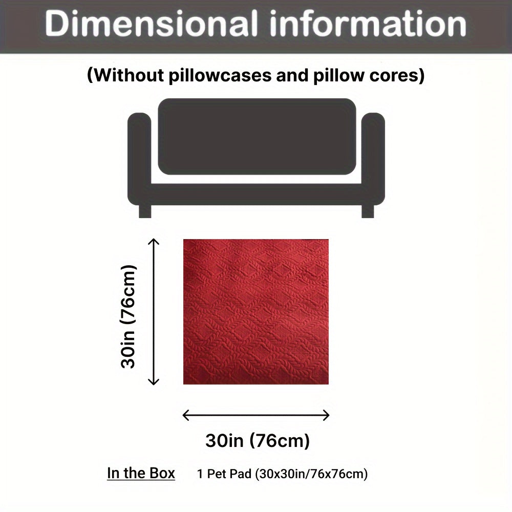 Waterproof Pet Bed Cover for Dogs and Cats in Red Dark Blue Black Sofa Protector Mat