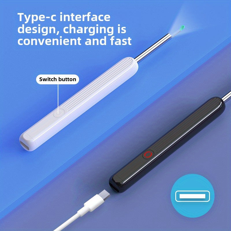 Rechargeable Ear Cleaner with Camera and Light for Safe Home Use