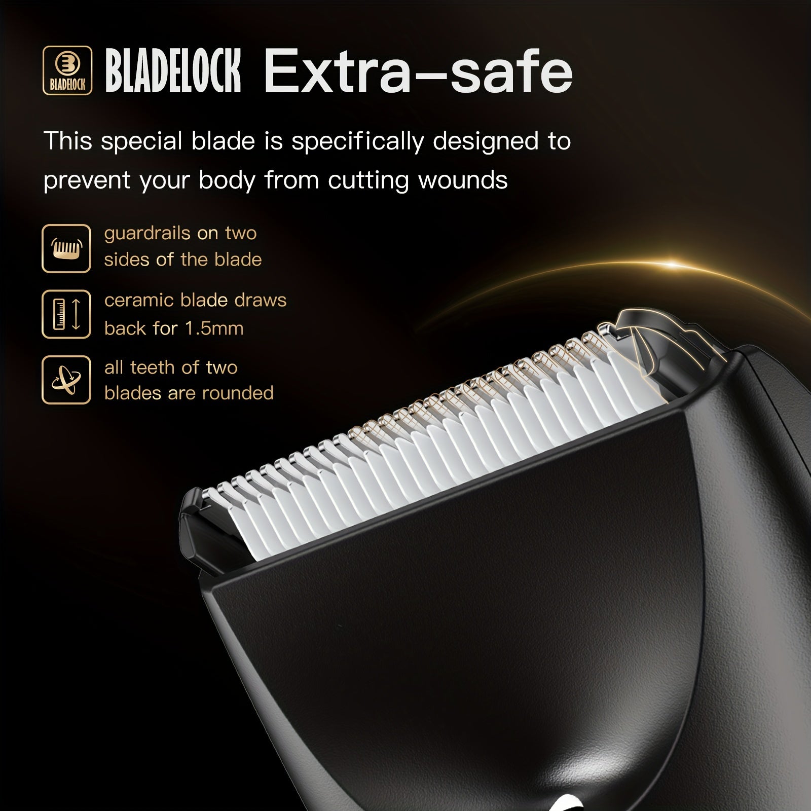 Adult Electric Body Trimmer Rechargeable USB Charging Multipurpose Velvet Finish