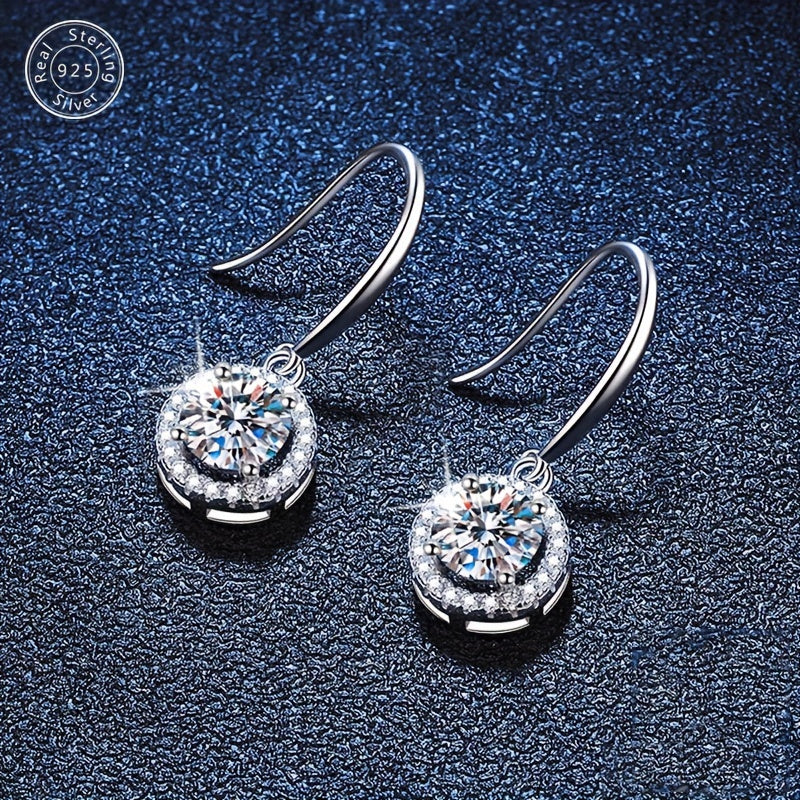 Sterling Silver Jewelry Set with Zirconia Necklace Earrings Bracelet for Women