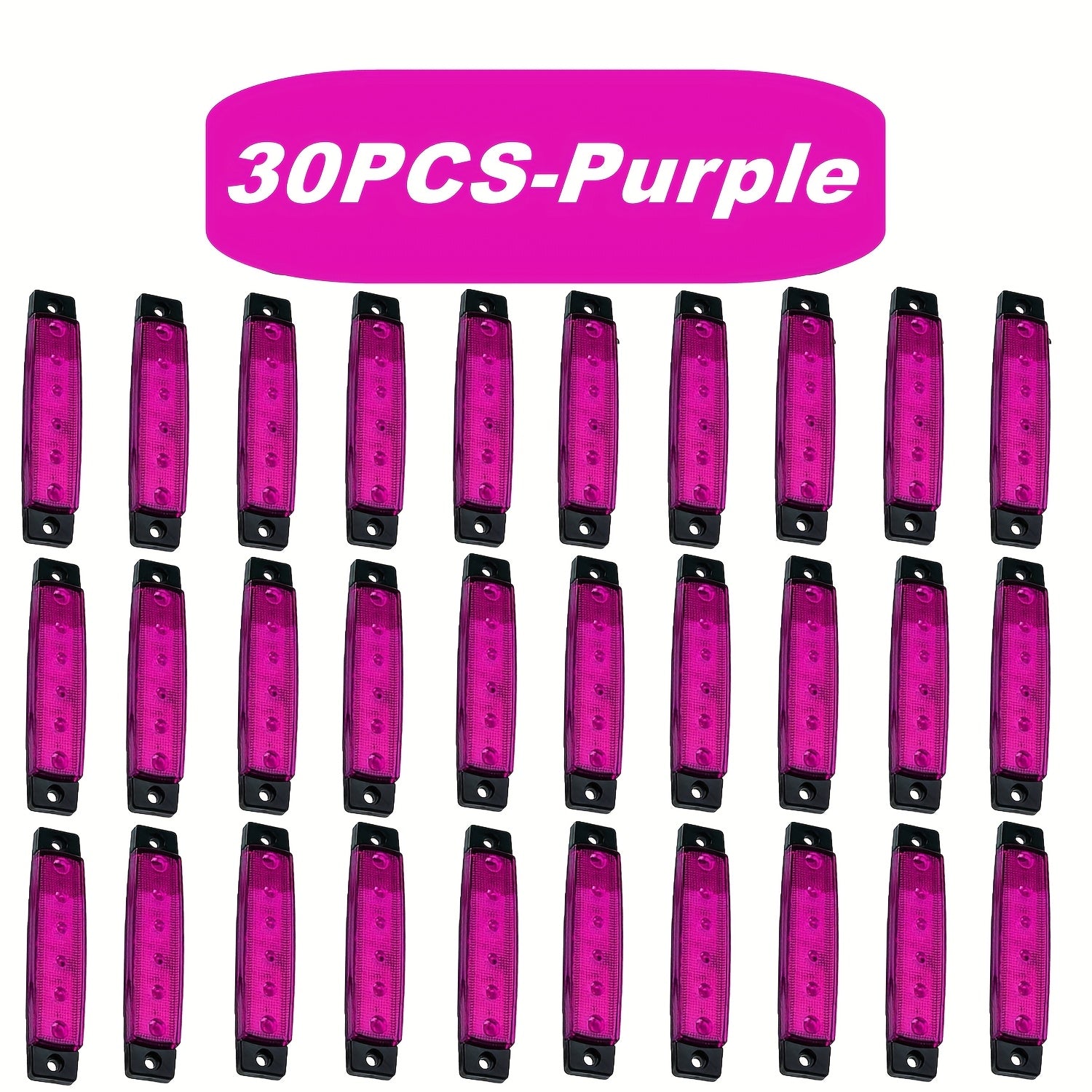 Yuk mashinalari va avtobuslar uchun 20 ta LED yon tomon belgilovchi lampalar, ko‘p rangli, 9.65cm