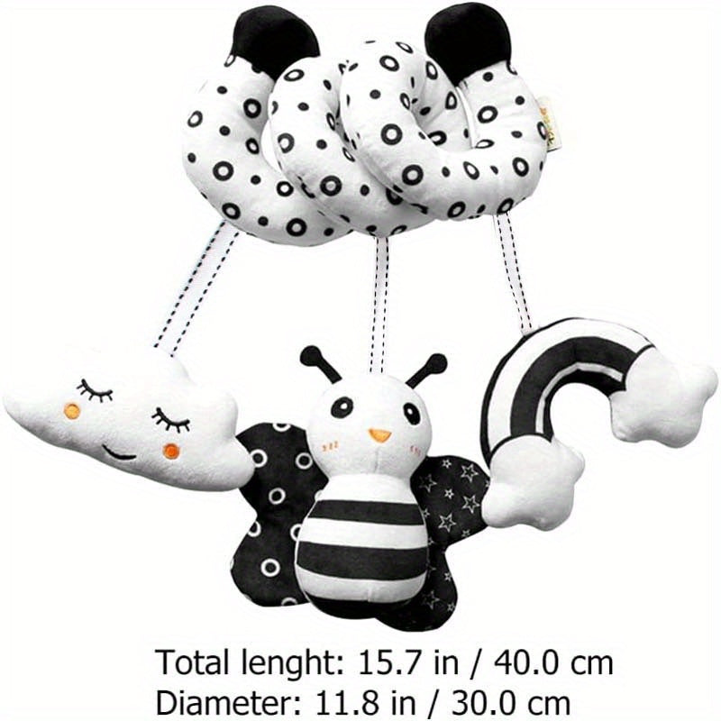 Rainbow Ladybug Owl Plush Crib Toy for Babies Stroller Car Seat Travel