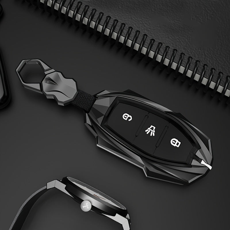 Car Key Cover Case Alloy Black Protective Fob Shell for SUV Remote