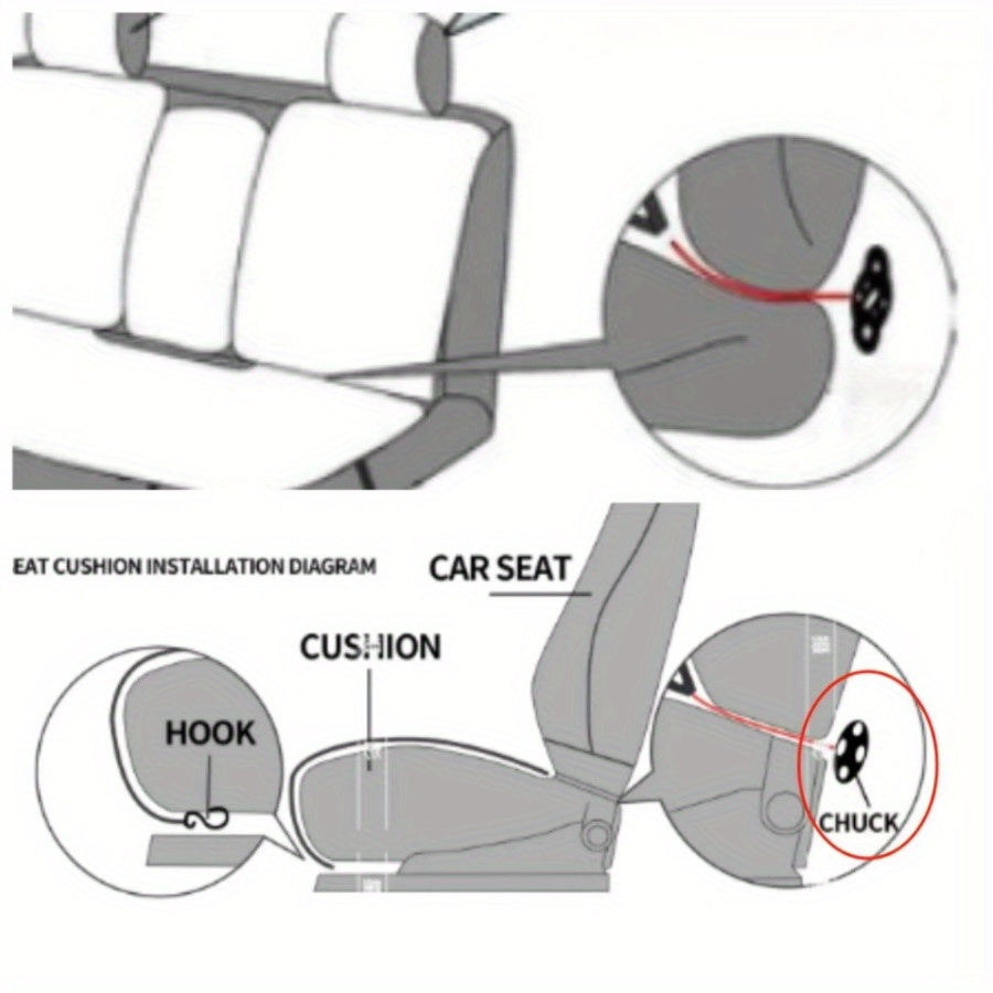 Avtomobil o‘rindiq qoplamalari faux charm, ventilyatsiyali, yopishqoqsiz yozgi yostiqchilar