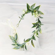 Wedding Photoshoot Bride Floral Crown Forest Backdrop