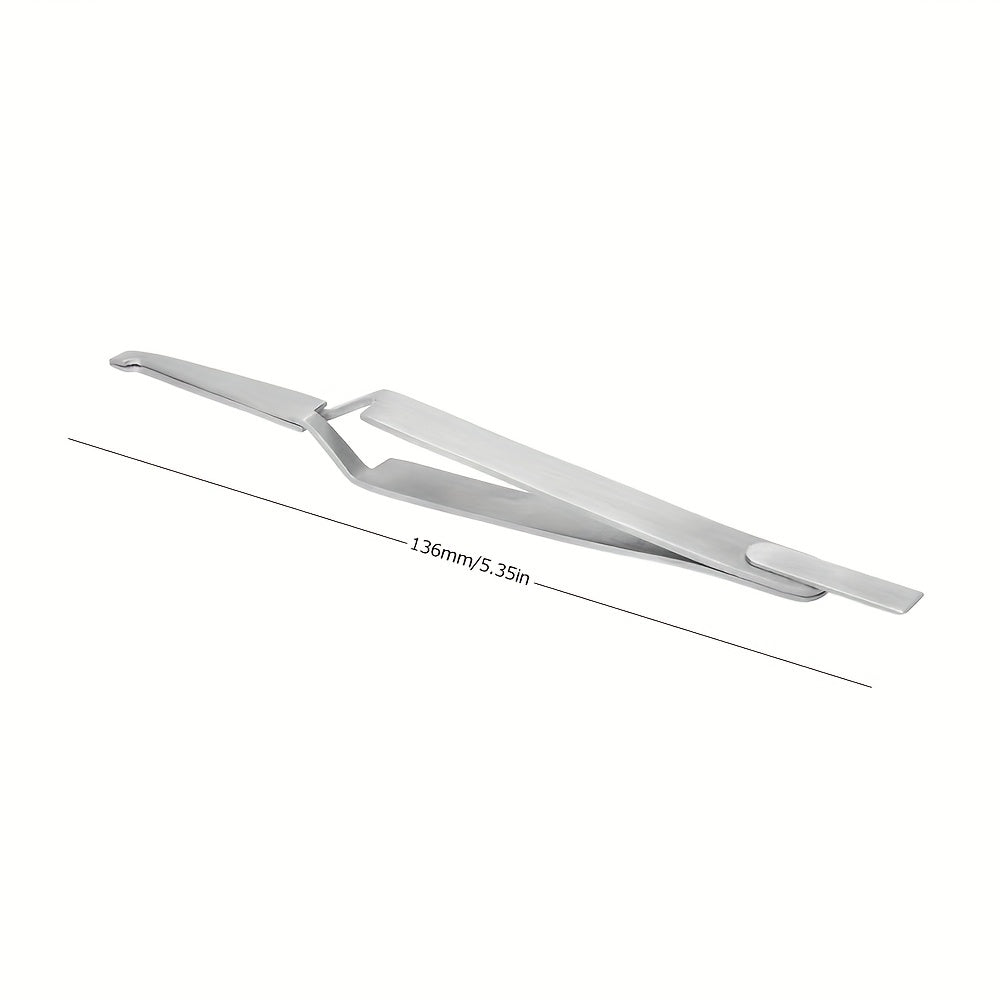 Stainless Steel Precision Tweezers with Fine Tip and Reverse Action