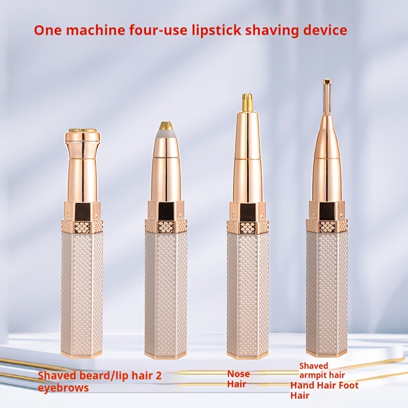 Портативный 4-в-1 электрический триммер для удаления волос на теле с перезаряжаемой батареей USB