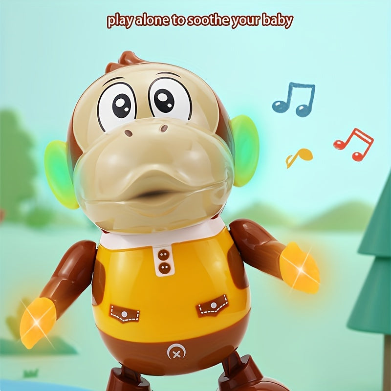 Children's Toy Monkey Swing Doll with Lights, Music, and Movement