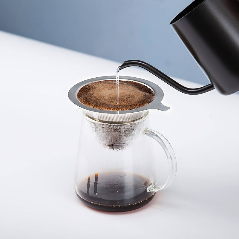 Double Layer Stainless Steel Coffee Filter Pour Over Dripper Food Grade 304