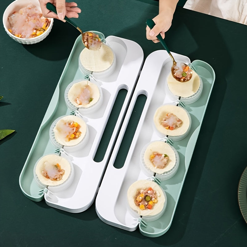 8-Piece Dumpling Mold Set for Easy Kitchen Cooking