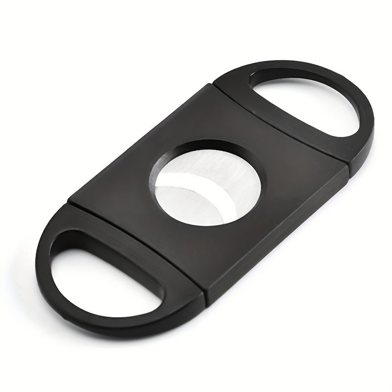 Mens Stainless Steel Double-Edged Cigar Cutter Gift Accessory