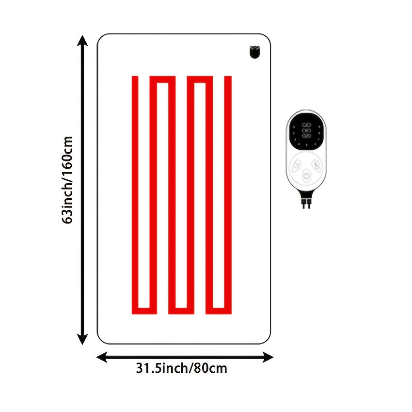 Автогрелка из мягкой синтетической ткани под напряжением до 36 В для комфорта в путешествиях