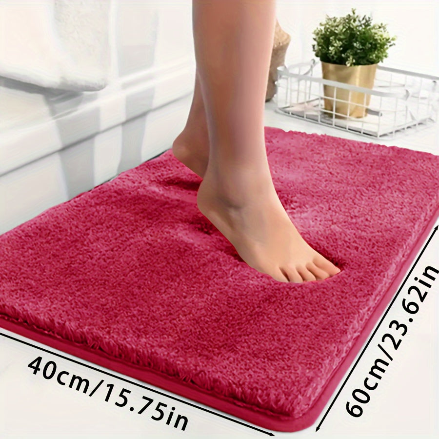 Ultra-Soft Non-Slip Absorbent Bathtub Mat for Bathroom and Laundry