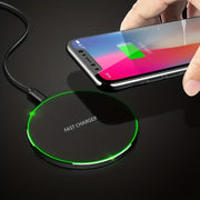 15W Wireless Charger USB C Fast Charging Pad with Quick Charge QC 3.0 for iPhone Samsung