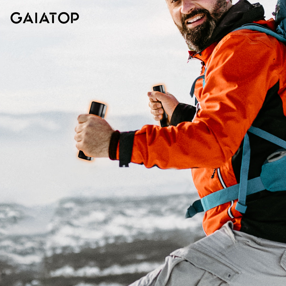 2 Packs Rechargeable Hand Warmers Quick Heat USB Portable for Outdoors