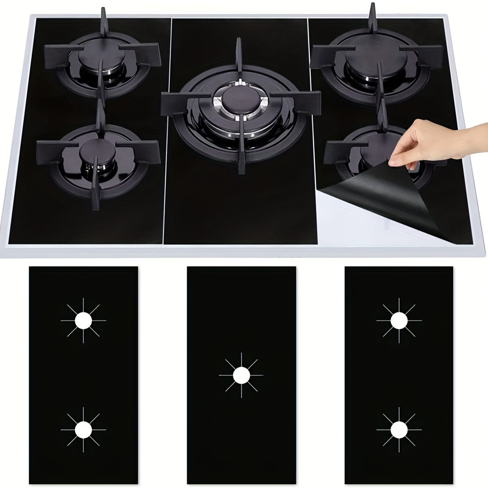 Gas Stove Protective Cover Set with Anti-Fouling Oil-Proof Pads and Cleaning Pads