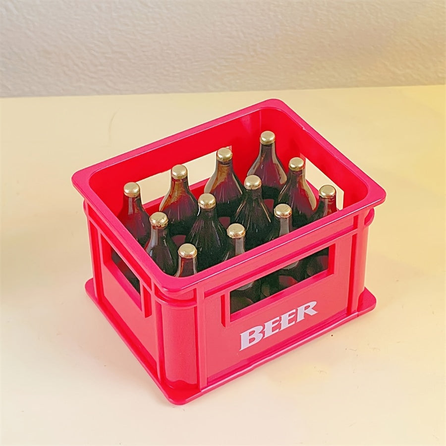 Magnetic Beer Opener 3D Bottle Cap Remover Plastic Fridge Magnet for Holidays