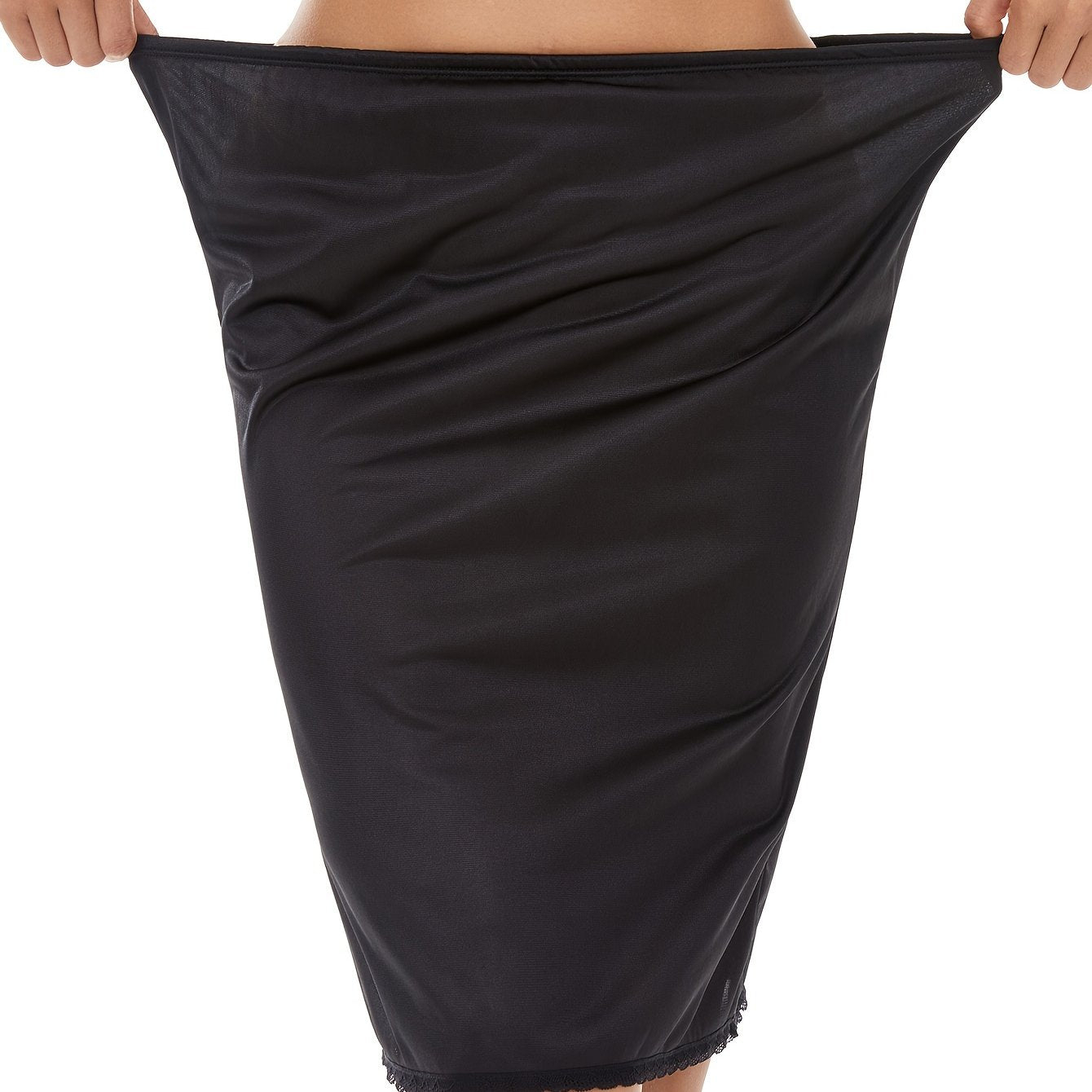 Plus Size Women's Breathable Lace Skirt Lightweight Elastic Waist Casual Formal Summer