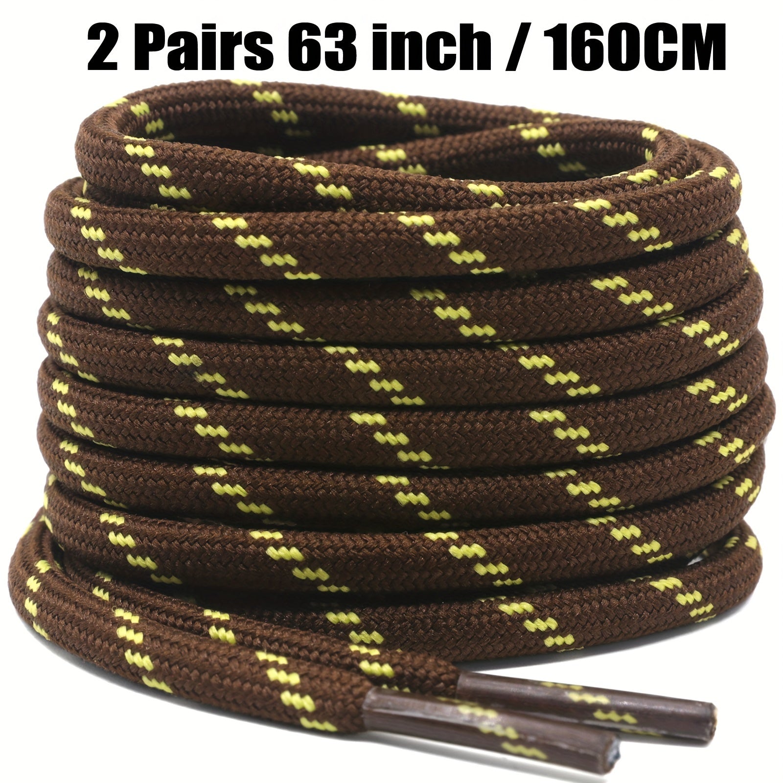 Unisex Thickened Round Climbing Shoe Laces for Hiking and Work Boots